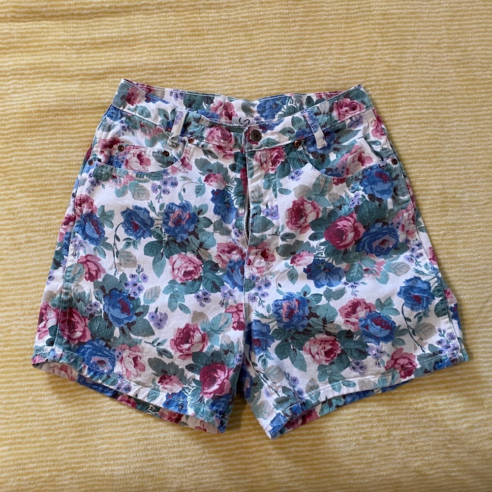 Vintage Floral Jean Short